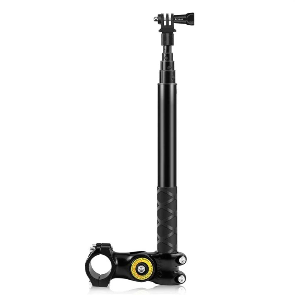 PULUZ PU817 Anti Shake Aluminum Alloy Motorcycle Bike Handlebar Mount Selfie Stick Compatible with Cameras - 6