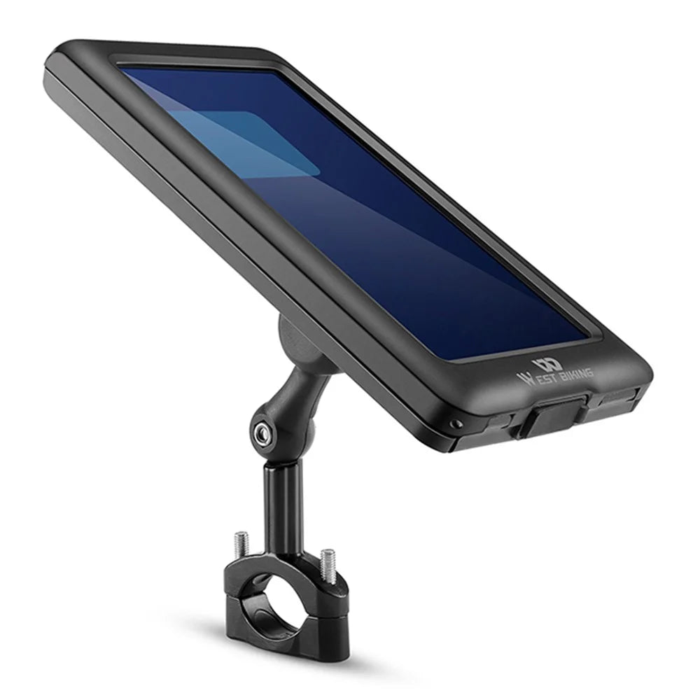 WEST BIKING Mountain Bike Handlebar Phone Holder Electric Bike Shockproof Fixed Phone Mount for Navigation Riding - 1