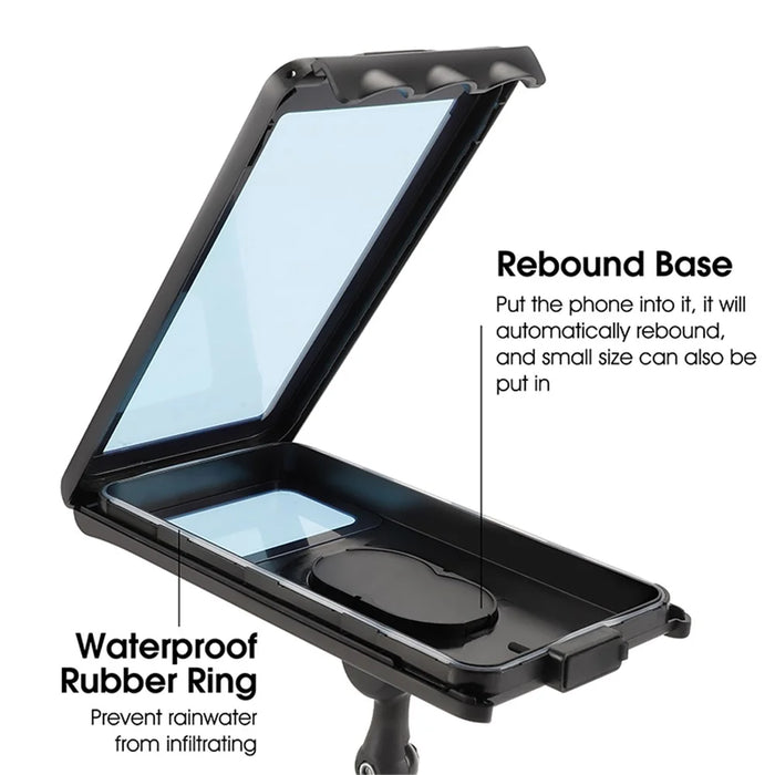 WEST BIKING Mountain Bike Handlebar Phone Holder Electric Bike Shockproof Fixed Phone Mount for Navigation Riding - 5