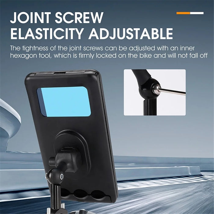 WEST BIKING Mountain Bike Handlebar Phone Holder Electric Bike Shockproof Fixed Phone Mount for Navigation Riding - 7