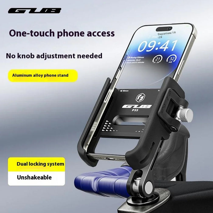 GUB P33 Quick Release Bike Phone Mount Stem Phone Holder for Bicycle E-Bike Scooter - 4