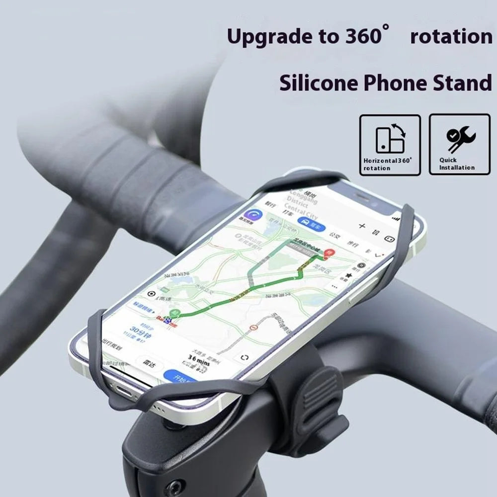 GUB P9 Silicone Bike Phone Holder Rotatable Bicycle Handlebar Phone Mount for E-Bike Scooter Folding Bike - 5