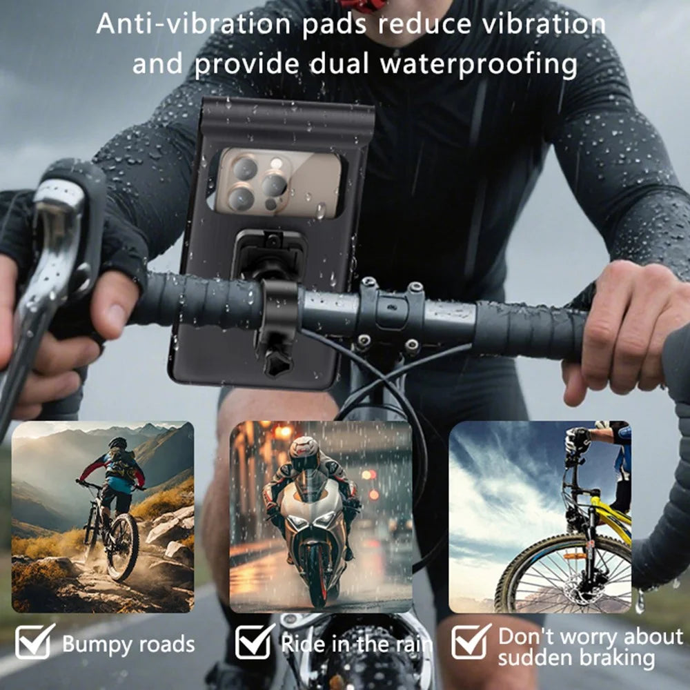 YESIDO C333 360 Degree Rotation Phone Holder Waterproof Bag for Bicycle Electric Bike Handlebar Mount - 5
