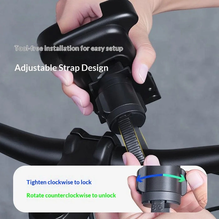GUB P18 Rotatable Phone Mount for Bicycle  /  E-Bike  /  Scooter Shock Absorbing Quick Release Cellphone Bracket - 5