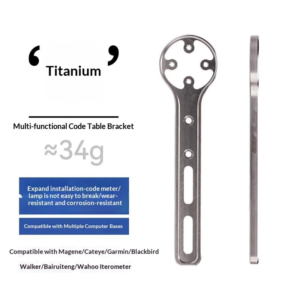 GUB Ti705 Titanium Alloy Bike Computer Mount Lightweight Outdoor Cycling Computer Holder for Handlebar - 3