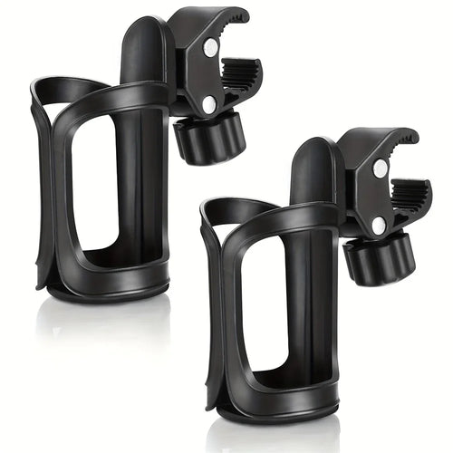 2Pcs 360° Rotatable Quick-Release Bicycle Cage Knob Handle Bike Water Bottle Holder - Black - 1