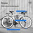 WEST BIKING YP0723029 Bike Repair Stand Floor Parking Rack Carbon Steel Road Mountain Bicycle Maintenance Rack - Black - 4