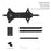 ENLEE EN-S26 Bike Quick Release Rear Rack Carrier Bracket for Mountain Road Bicycle Tail Bag - Black - 2
