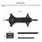 ENLEE EN-S26 Bike Quick Release Rear Rack Carrier Bracket for Mountain Road Bicycle Tail Bag - Black - 7