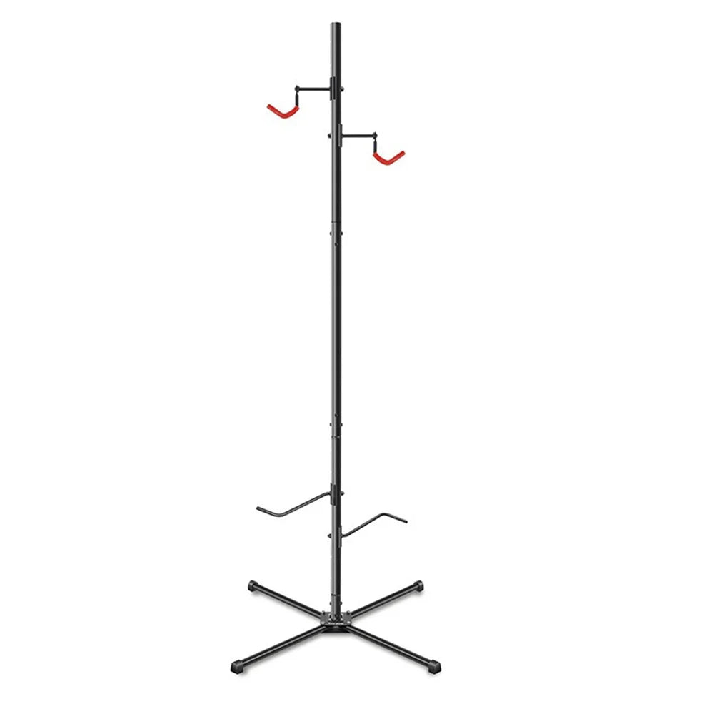 WEST BIKING Bicycle Parking Stand Vertical Bike Storage Rack Adjustable Floor Stand for Mountain Road Bike - Black - 1