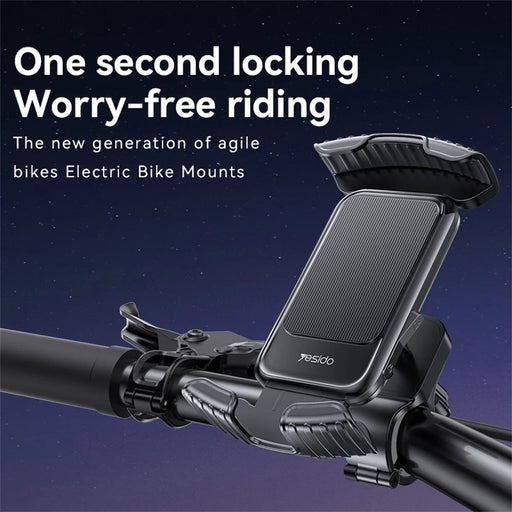 YESIDO C249 Bike Motorcycle Phone Mount Holder Rearview Mirror Type Cycling Mobile Phone Case Bracket for 4.7-7 inch - 2
