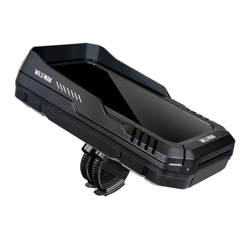 WILD MAN FK4 Bike Phone Holder IPX6 Waterproof Case 0.6L Touch Screen Cellphone Mount Handlebar Bag - Black/0.6L - 1