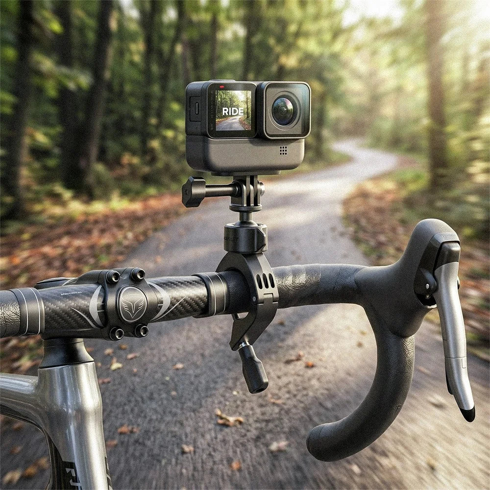 ACEFAST E50 Bicycle Handlebar Mount Holder 360-Degrees Rotation for Action Cameras Digital Cameras - 3