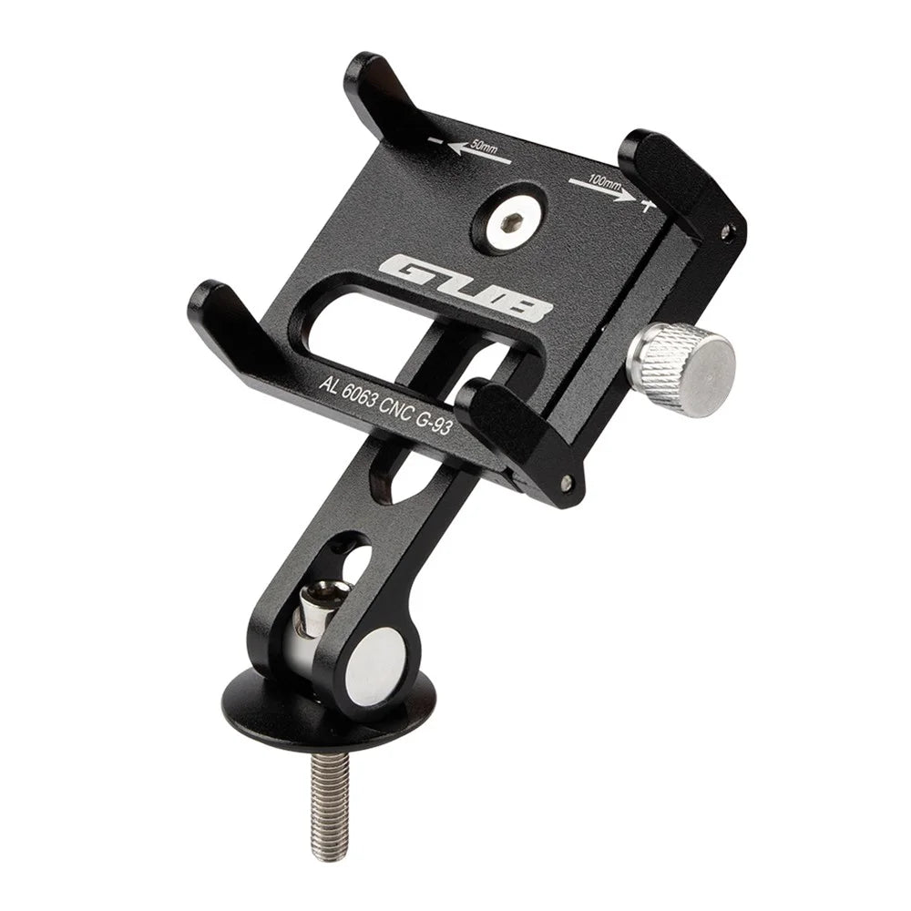 GUB G-93 Aluminum Alloy Handlebar Phone Holder Four Claws Clip Bicycle Phone Stand Support 270-Degree Rotating Cycling Accessories (Screw Mounted) - 1