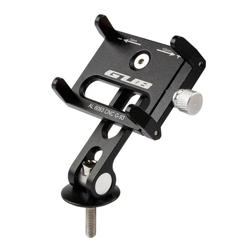 GUB G-93 Aluminum Alloy Handlebar Phone Holder Four Claws Clip Bicycle Phone Stand Support 270-Degree Rotating Cycling Accessories (Screw Mounted) - 1