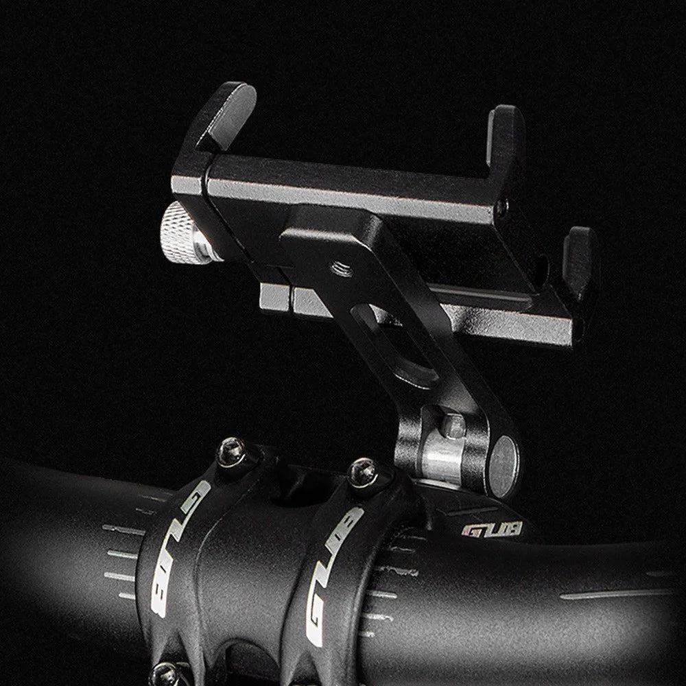 GUB G-93 Aluminum Alloy Handlebar Phone Holder Four Claws Clip Bicycle Phone Stand Support 270-Degree Rotating Cycling Accessories (Screw Mounted) - 2