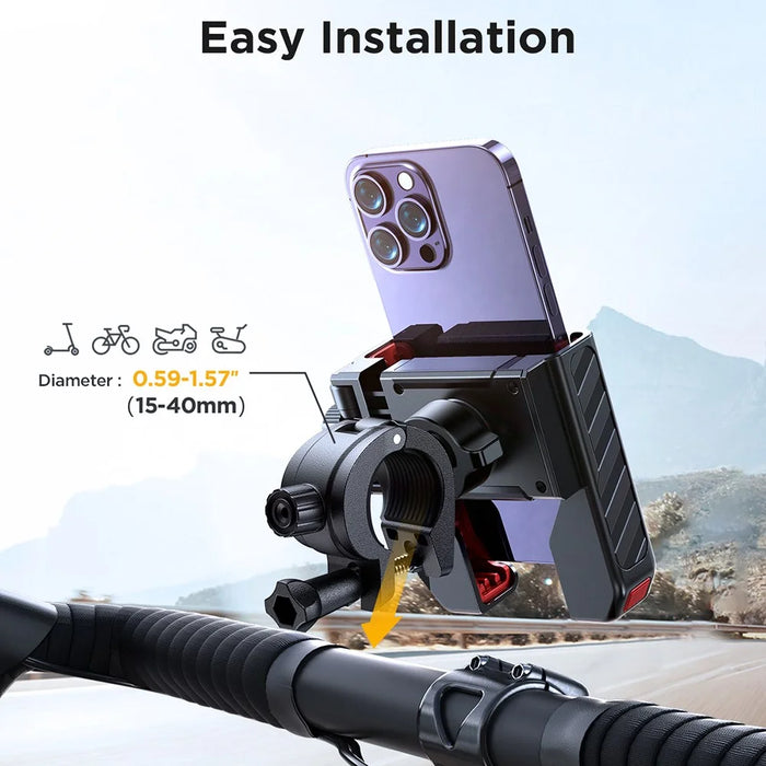JOYROOM JR-ZS266 Bike Cycling Phone Holder Rotatable Bicycle Handlebar Mount Cellphone Bracket - 3
