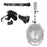 For Insta360 Action Camera Aluminum Alloy Helmet Bracket Mount Set with Extension Arm - 1