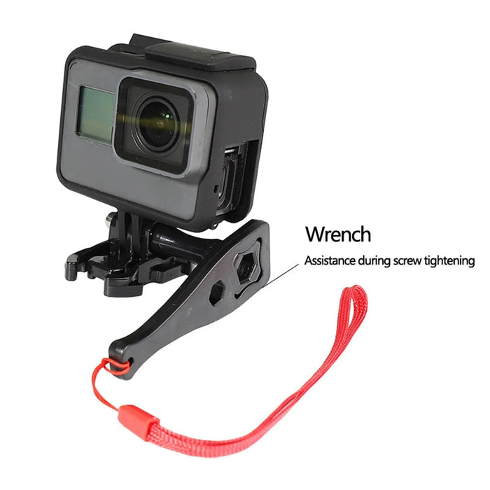 Helmet Bracket Mount Set for Insta360 , Action Camera Aluminum Alloy Motorcycle Mount Kit - 5