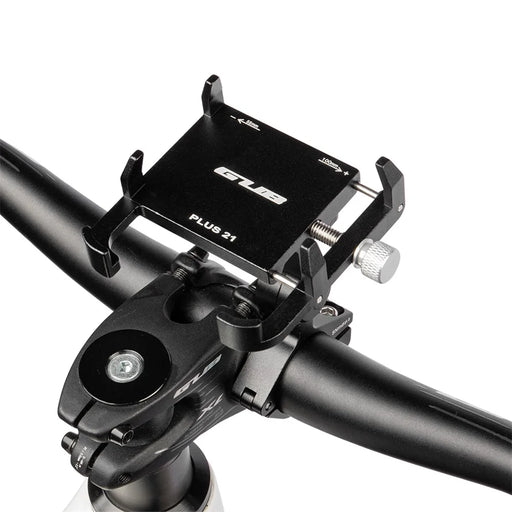 GUB PLUS 21 Aluminum Alloy Bike Phone Holder Rotatable Bicycle Handlebar Mount Cellphone Bracket - 2