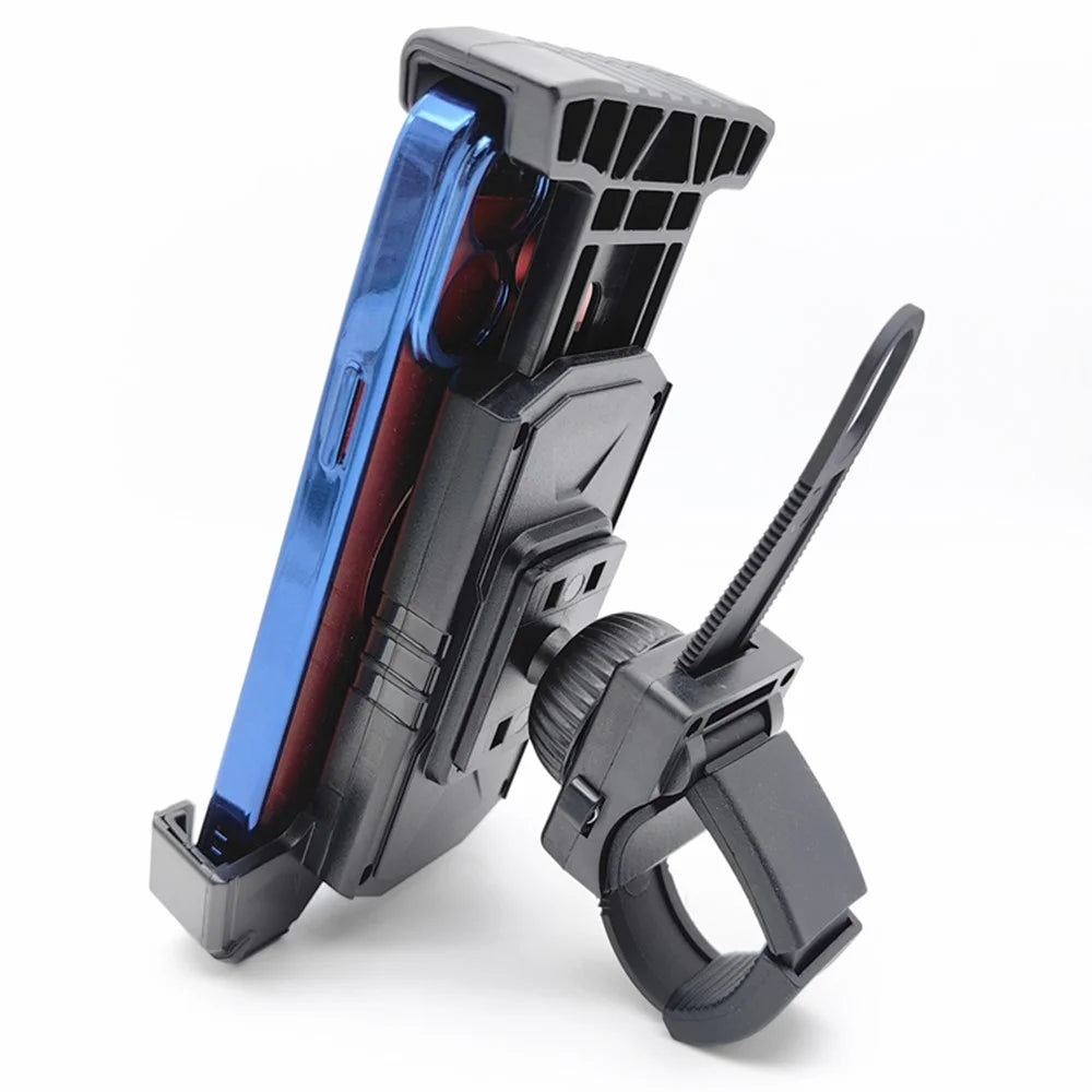 ZY-D12 ABS Cycling Cellphone Bracket Motorcycle Bike Handlebar Strap Mount Phone Holder - 3