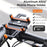 WEST BIKING YP0715066 Bike Handlebar Mount Phone Holder Aluminum Alloy Bicycle Cellphone Bracket - Black - 4