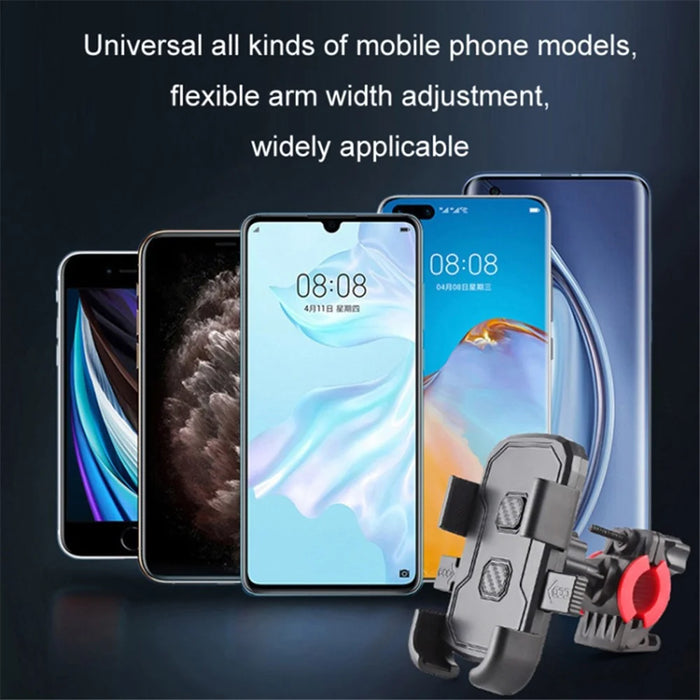 360 Degrees Rotation Bike Phone Holder Bicycle Handlebar Mount Cellphone Bracket - 5