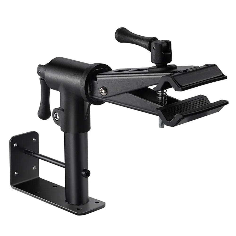 WEST BIKING YP0719353 Bike Holder Clamp Carbon Steel Table / Wall Mounted Bicycle Hanging Repairing Bracket - 1
