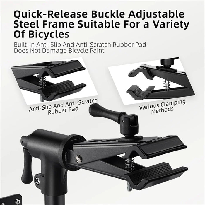 WEST BIKING YP0719353 Bike Holder Clamp Carbon Steel Table / Wall Mounted Bicycle Hanging Repairing Bracket - 6