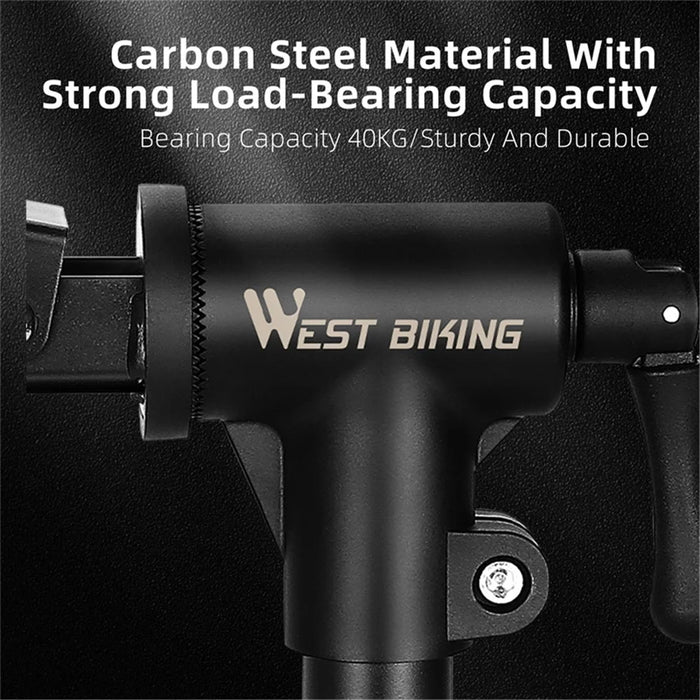 WEST BIKING YP0719353 Bike Holder Clamp Carbon Steel Table / Wall Mounted Bicycle Hanging Repairing Bracket - 7