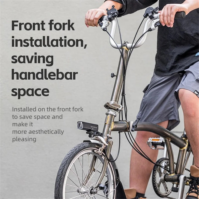 ROCKBROS FK-308 Bicycle Headlight Holder Folding Bike Front Light Extender Holder Stand Bracket - 7