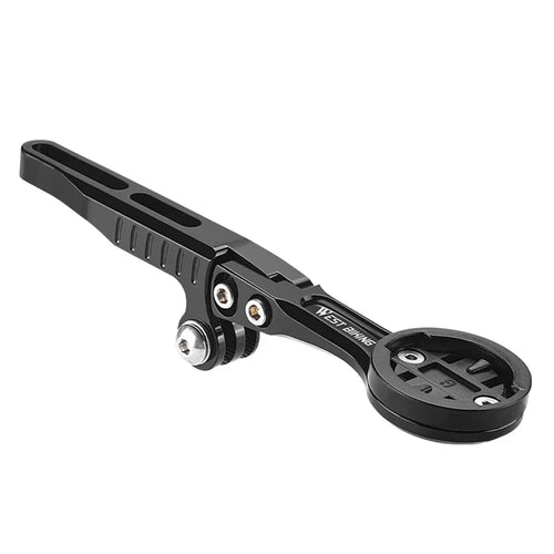 WEST BIKING YP0719356 Bicycle Computer Holder Aluminum Alloy Cycling Speedometer Bike Handlebar Bracket - 1