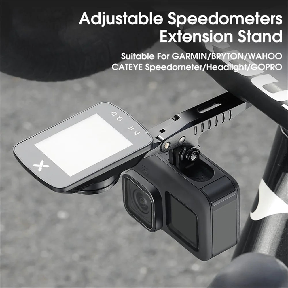 WEST BIKING YP0719356 Bicycle Computer Holder Aluminum Alloy Cycling Speedometer Bike Handlebar Bracket - 4