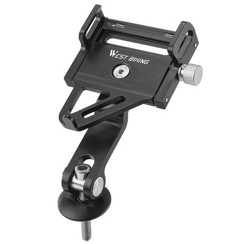 WEST BIKING YP0719360 MTB Road Bicycle Phone Holder Aluminum Alloy Bike Headset Mounted Phone Stand - 1