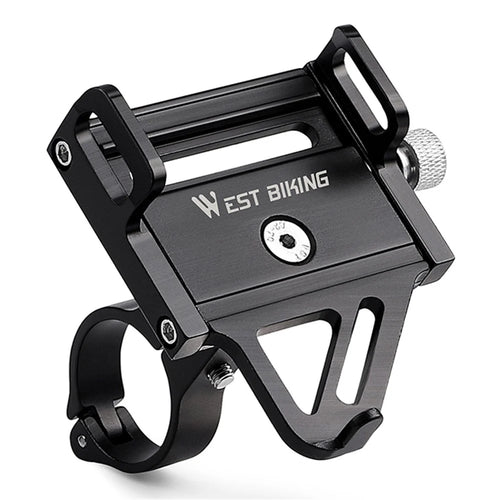 WEST BIKING YP0719359 Bicycle Cell Phone Holder Aluminum Alloy Ultra-Light Handlebar Phone Bracket - 1