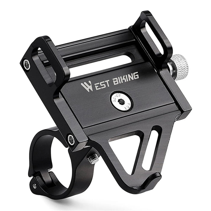 WEST BIKING YP0719359 Bicycle Cell Phone Holder Aluminum Alloy Ultra-Light Handlebar Phone Bracket - 1