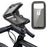 HL-159 Bicycle Stem Phone Mount Waterproof Bike Motorcycle Rotation Phone Holder Bracket - All Black - 1