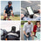HL-159 Bicycle Stem Phone Mount Waterproof Bike Motorcycle Rotation Phone Holder Bracket - All Black - 4