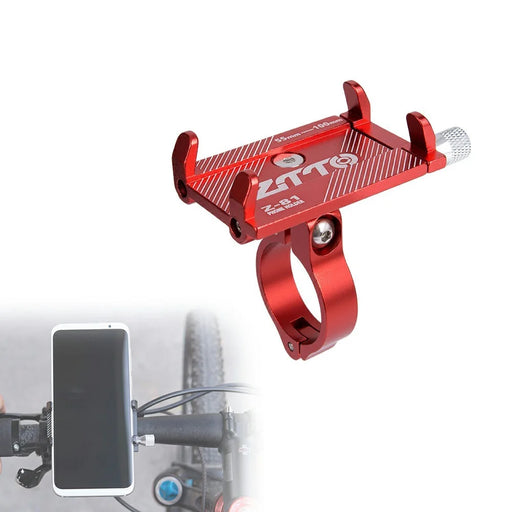 ZTTO Z81 For 60-110mm Mobile Phone Holder Aluminum Alloy Bike Mount Cycling Accessories - Red - 2