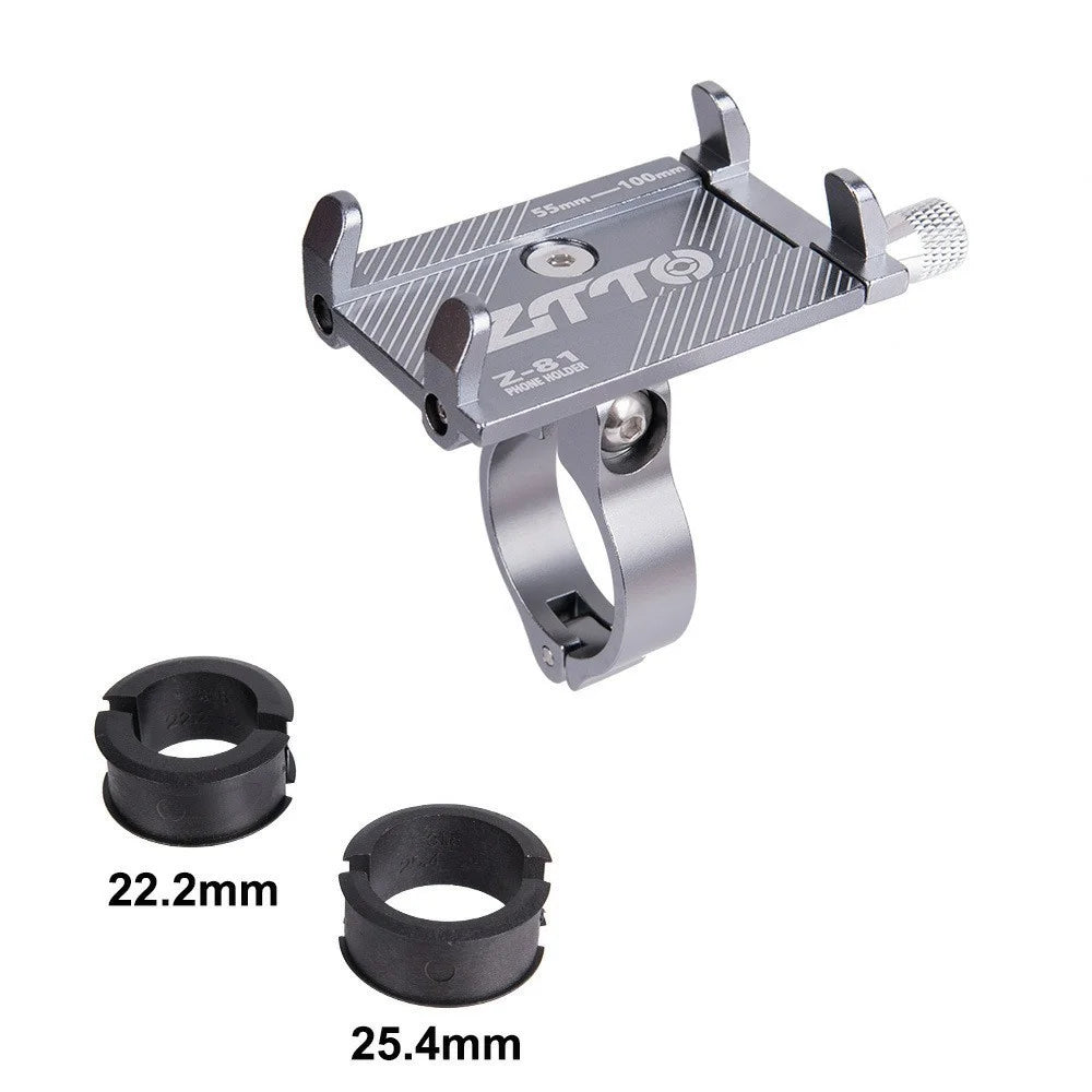 ZTTO Z81 For 60-110mm Mobile Phone Holder Aluminum Alloy Bike Mount Cycling Accessories - Red - 7
