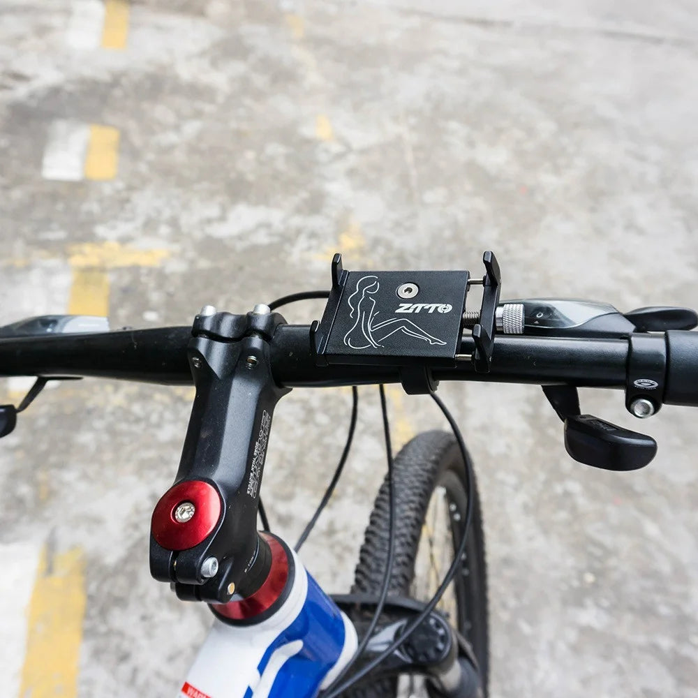 ZTTO Z91 MTB Bike Phone Holder Aluminum Alloy Bicycle Handlebar Mount Cellphone Bracket - Black - 3
