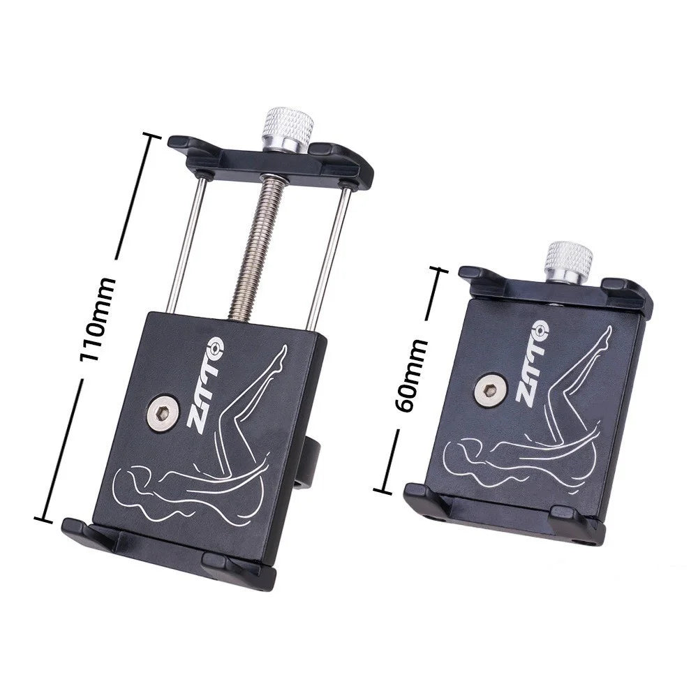 ZTTO Z91 MTB Bike Phone Holder Aluminum Alloy Bicycle Handlebar Mount Cellphone Bracket - Black - 5