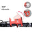 ZTTO Z82 360 Degree Adjustable Aluminum Alloy Phone Holder for Motorcycle / Road Bike / Electric Bicycle - Red - 2