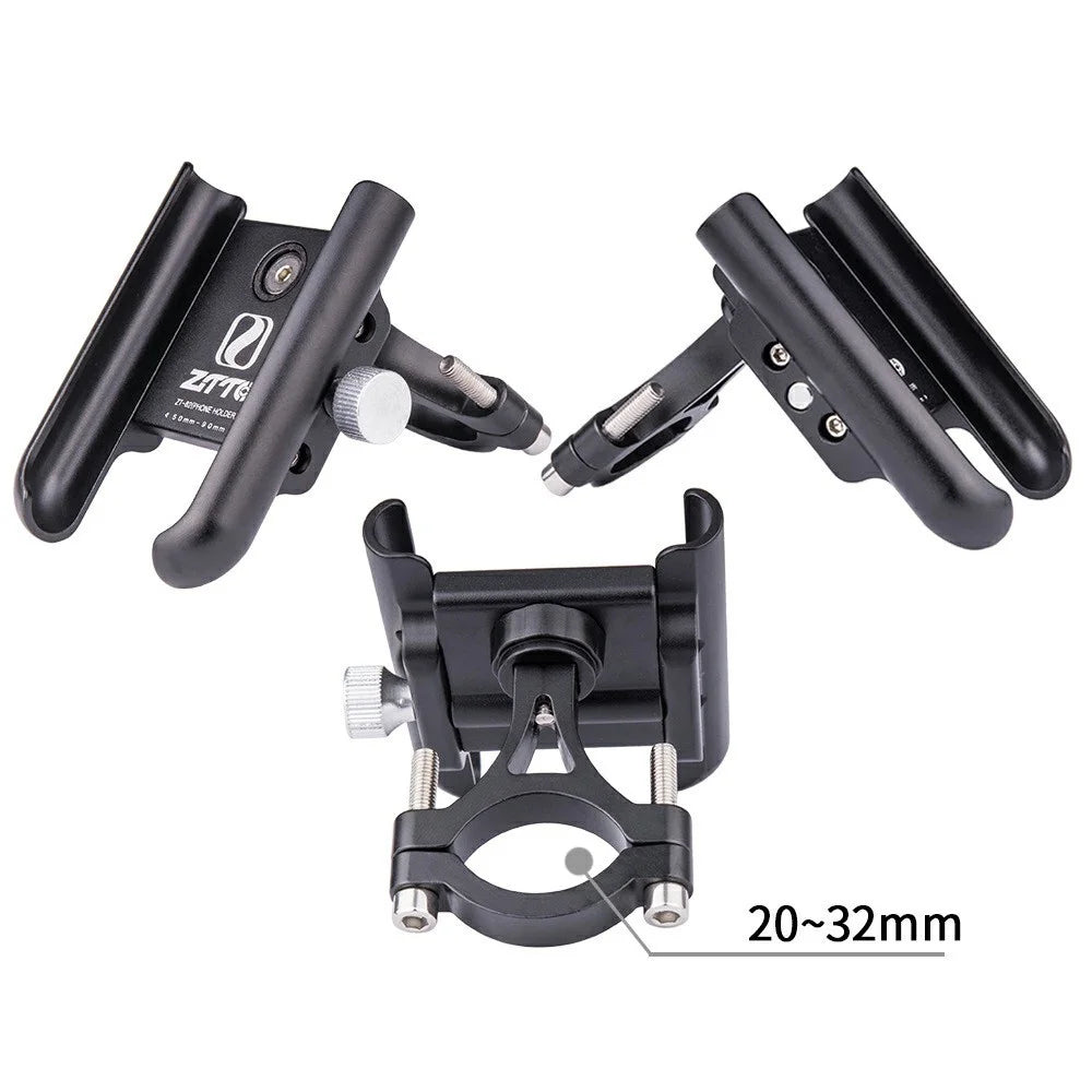 ZTTO Z82 360 Degree Adjustable Aluminum Alloy Phone Holder for Motorcycle / Road Bike / Electric Bicycle - Red - 3
