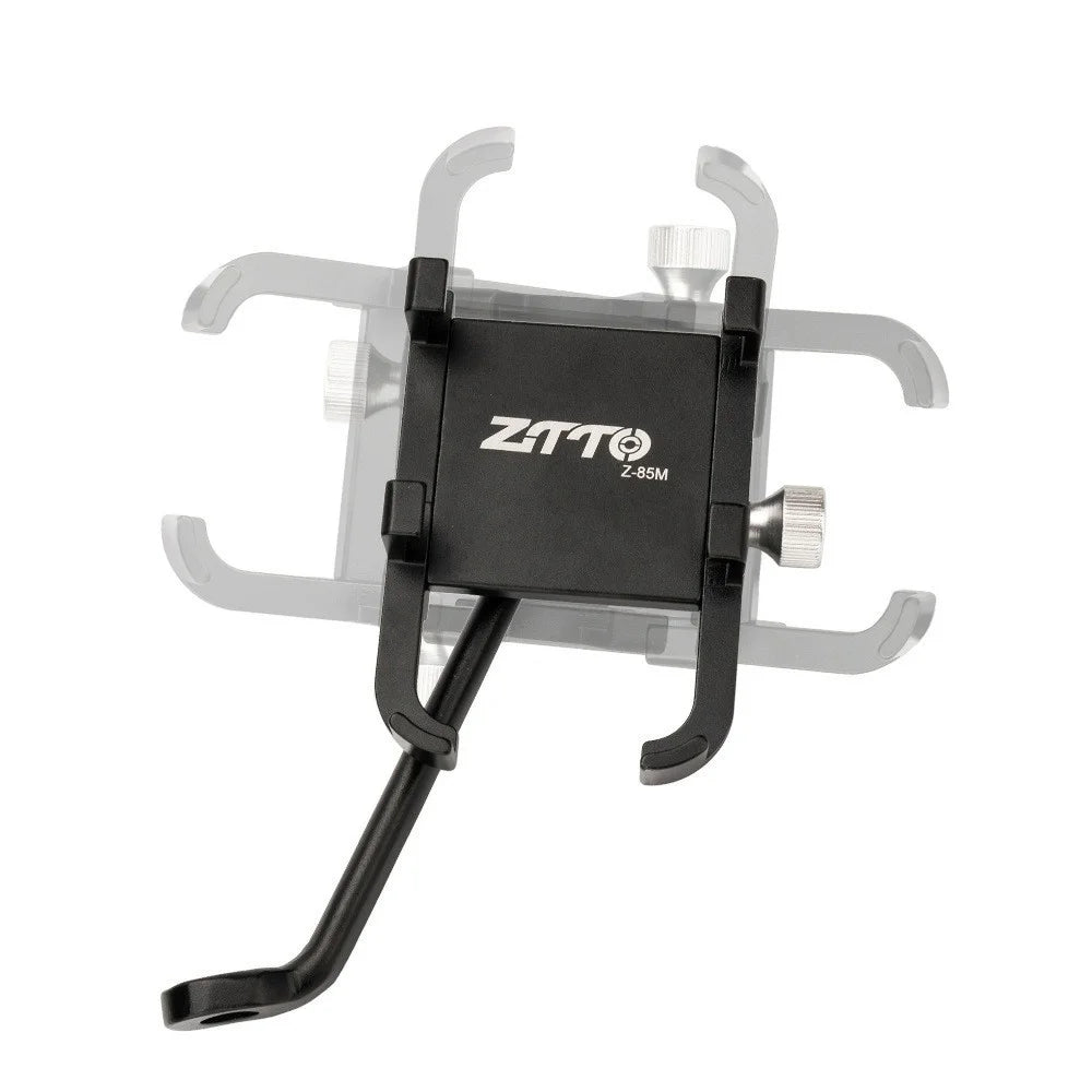 ZTTO Z-85M Motorcycle Bicycle Rear Mirror Mount Phone Holder Aluminum Alloy Shockproof Phone Bracket - 5