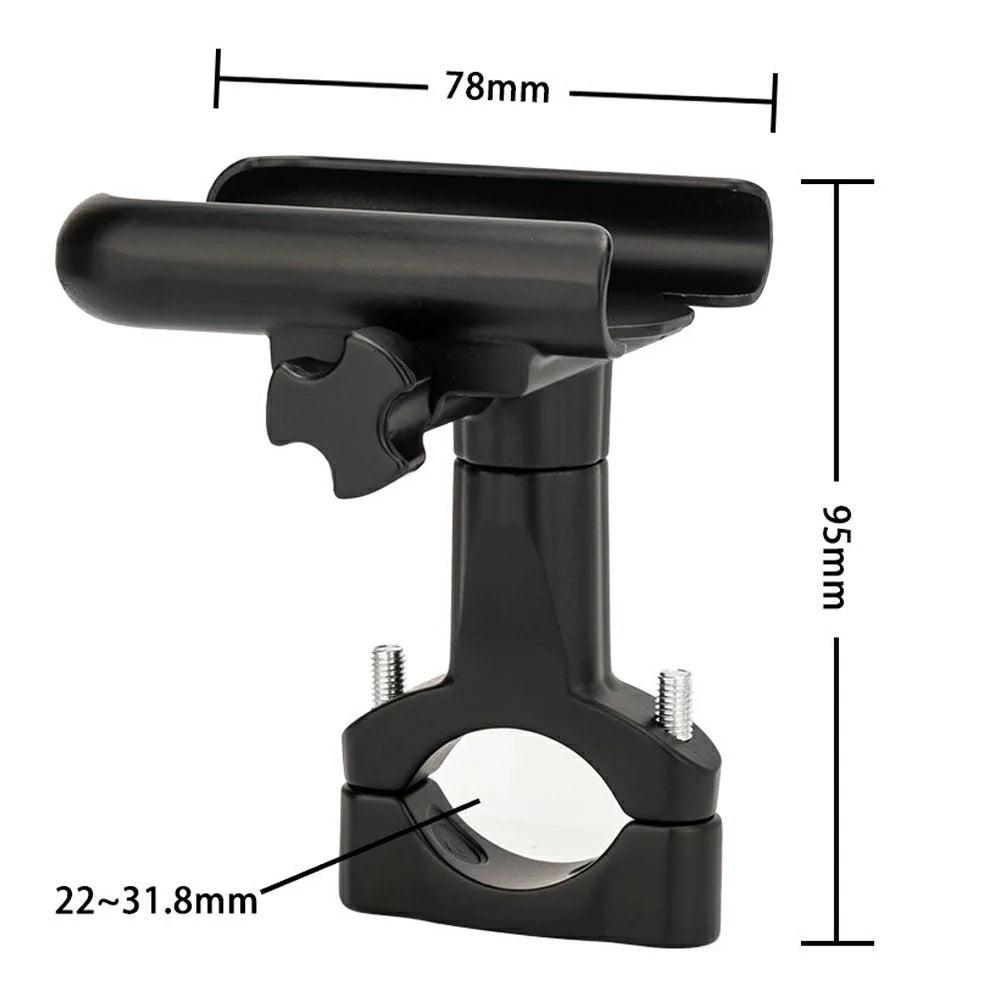 ZTTO Z85 Aluminum Alloy Bike Phone Holder Anti-Drop Fixed Phone Mount For 60-100mm Phone - 7