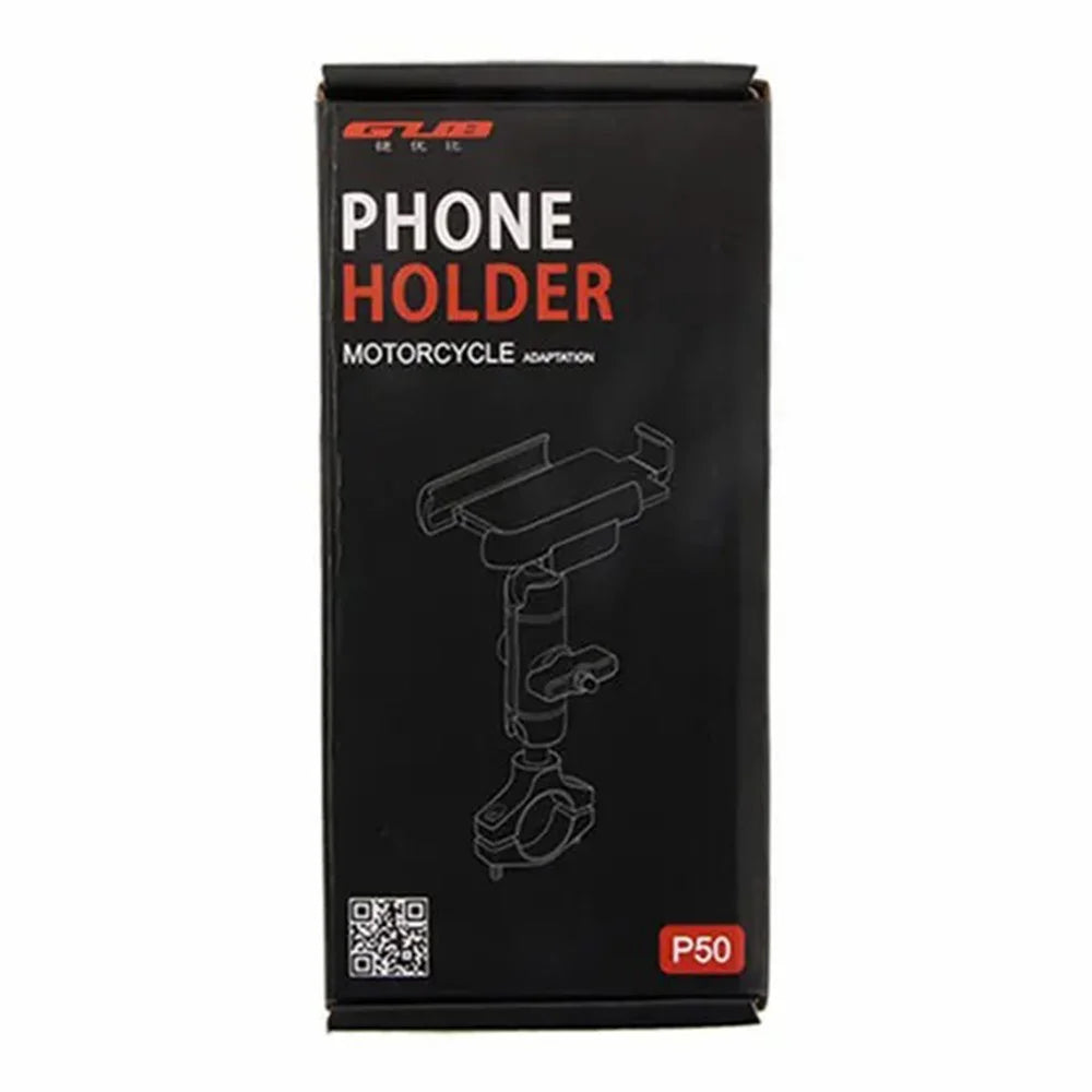 GUB P50 E-Bike Bicycle Motorcycle Cellphone Bracket Aluminum Alloy Cycling Phone Holder - Handlebar Clip Mount - 7