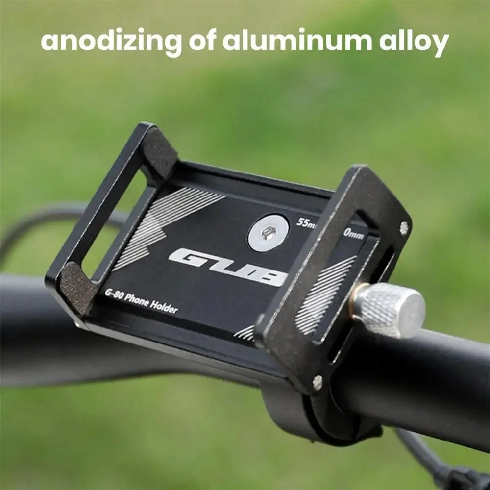 GUB G-80 Cycling Phone Holder Aluminum Alloy Cellphone Bracket for 55-100 Width Devices - 2