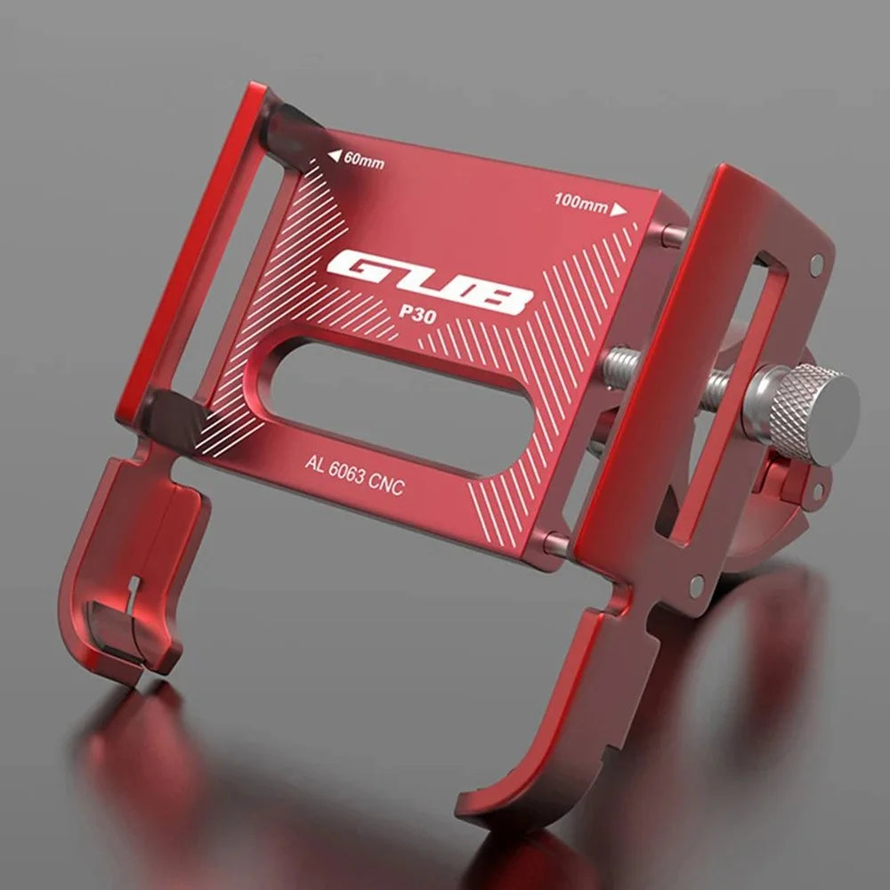 GUB P30 Aluminum Alloy Phone Holder Bike Cell Phone Mount Cycling Bracket - Red - 3