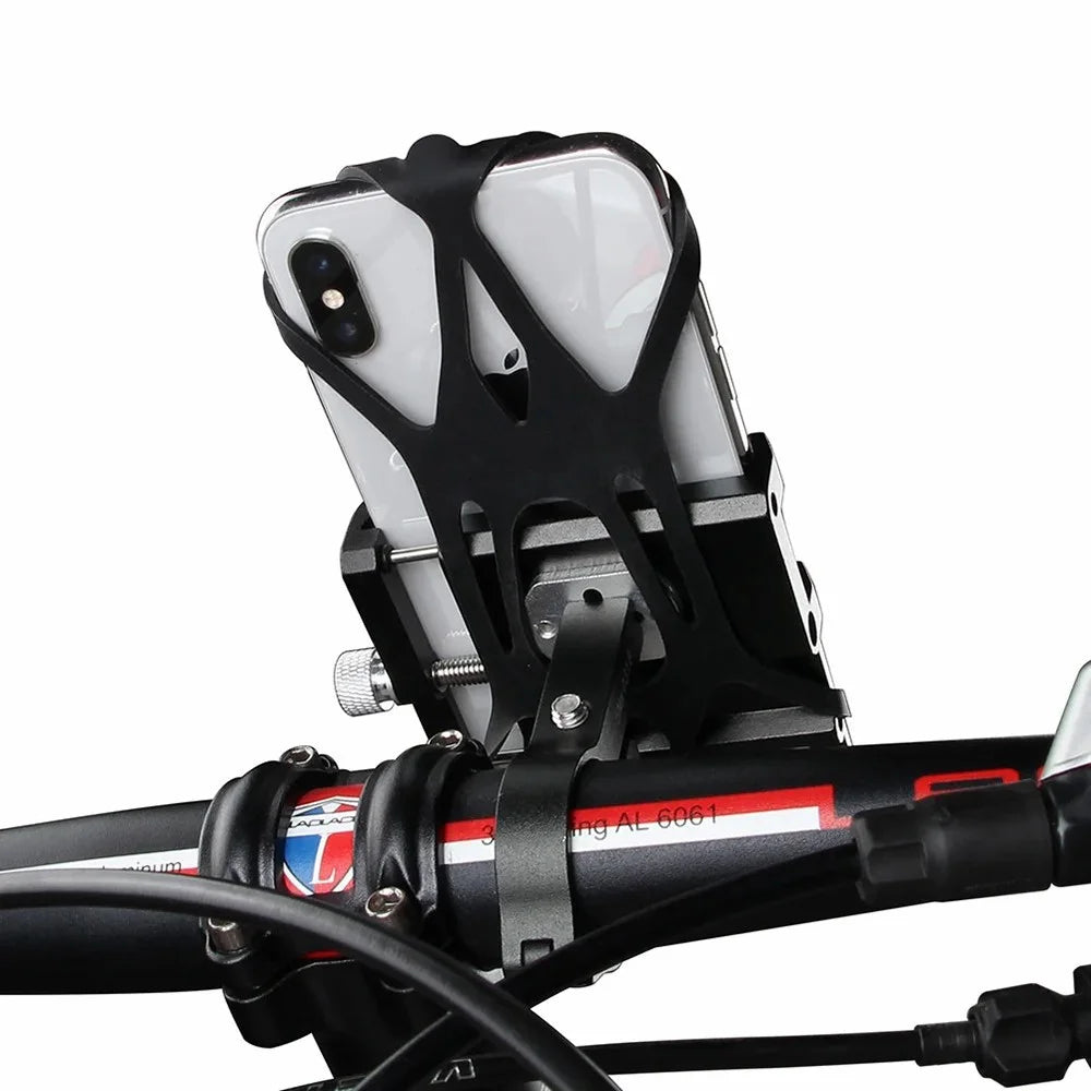 GUB PRO7 Aluminum Alloy Bicycle Handlebar Mount for 55-100mm Cell Phone Holder Bracket - 7